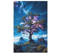 Cosmic Tree of Life 1000 Piece Jigsaw Puzzle for Adults Kids - Wooden Jigsaw Puzzles for Adults 1000 DIY Puzzle Toys （78×53cm）