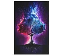 Cosmic Tree of Life Jigsaw Puzzles for Adults 1000 Pieces Puzzle Art Collection Brain Teaser Adults And Children Premium Quality Wooden Puzzle （78×53cm）