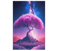 Cosmic Tree of Life Jigsaw Puzzles for Kids 1000 Pieces 3d Wooden Puzzle Decompression Game for Adults Women Girl Educational Game Toys (78×53cm)