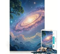 Cosmic Tree of Life Jigsaws 1000 Pieces for Teenagers Brain Exercise, Cozy Fun, Real Challenge, (38x26cm)