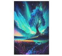 Cosmic Tree of Life Puzzle Jigsaw Adults And Teenagers 1000 Pieces Wooden Jigsaw Educational Game Toy Family Decoration （78×53cm）