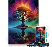 Cosmic Tree of Life Puzzles for Adults 1000 Piece Cognitive Boost, Fade Resist, Family Bond, Birthday Present (50x75cm)