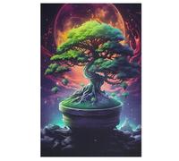 Cosmic Tree of Life Wooden Jigsaw Puzzles 1000 Piece Puzzle For Adults. Challenging To Complete But Fun And Humorous Jigsaws （78×53cm）