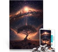 Cosmic Tree of LifeJigsaws 1000 Pieces for Adults for Educational Game Challenge Toy Every Piece is Unique - Challenging Family Fun Game 38x26cm