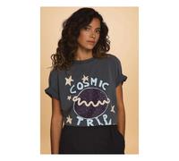 Cosmic Trip Cotton T-shirt Grey S / FR 36