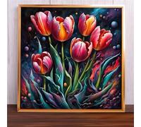 Cosmic Tulip 150 Piece Jigsaw Puzzles for Adults and Kids, Impossible Puzzle, Jigsaws 150 pieces for adults Gifts, Difficult jigsaw puzzles for The Whole Family