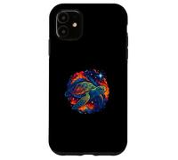 Cosmic Turtle, Galactic Ocean Vibes, Sea Animal Case for iPhone 11