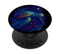 Cosmic Turtle, Galactic Ocean Vibes, Sea Animal PopSockets Adhesive PopGrip