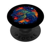 Cosmic Turtle, Galactic Ocean Vibes, Sea Animal PopSockets Adhesive PopGrip