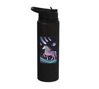 Cosmic Unicorn Meteor Shower Galaxy Planet Stainless Steel Insulated Water Bottle
