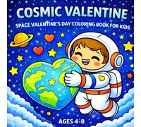 COSMIC VALENTINE: Space Valentine´s Day Coloring Book foe Kids Ages 4-8