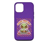 Cosmic Vibes Only DJ Alien Retro Technics Music Turntable Case for iPhone 12/12 Pro