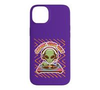 Cosmic Vibes Only DJ Alien Retro Technics Music Turntable Case for iPhone 14 Plus