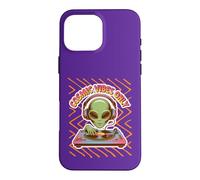 Cosmic Vibes Only DJ Alien Retro Technics Music Turntable Case for iPhone 16 Pro Max