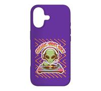 Cosmic Vibes Only DJ Alien Retro Technics Music Turntable Case for iPhone 17