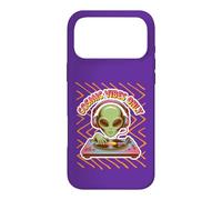 Cosmic Vibes Only DJ Alien Retro Technics Music Turntable Case for iPhone 17 Pro Max