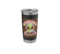 Cosmic Vibes Only DJ Alien Retro Technics Music Turntable Stainless Steel Insulated Tumbler