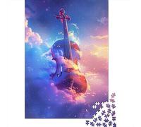 Cosmic Violin Puzzle Premium 100% Recycled Board Paper Rectangular Jigsaw Puzzle for Adults Teen Unique Gift 1000pcs (38x26cm)