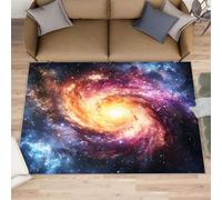 Cosmic Vortex Area Rug, Milky Way View Rugs for Boys Room, Non Slip Kids Rug for Living Room Bedroom Study Office Kitchen Dining Room Decor Floor Mat 140x200cm