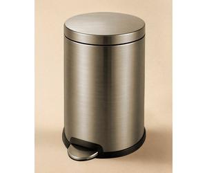 Cosmic Waste Bin 20L, Pedal, Soft-Close, Removable Inner Bucket, Matt Black, Architect Collection