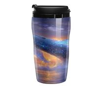 Cosmic Whale Breaching at Sunset Coffee Cups Travel Mug Bottle
