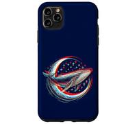 Cosmic Whale in front of the Moon - supernatural visual space Case for iPhone 11 Pro Max