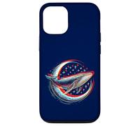 Cosmic Whale in front of the Moon - supernatural visual space Case for iPhone 12/12 Pro