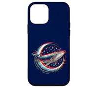 Cosmic Whale in front of the Moon - supernatural visual space Case for iPhone 12 mini