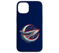 Cosmic Whale in front of the Moon - supernatural visual space Case for iPhone 13