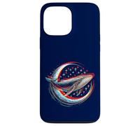 Cosmic Whale in front of the Moon - supernatural visual space Case for iPhone 13 Pro Max