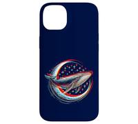 Cosmic Whale in front of the Moon - supernatural visual space Case for iPhone 14 Plus