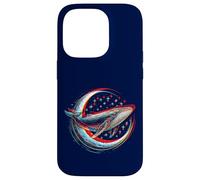 Cosmic Whale in front of the Moon - supernatural visual space Case for iPhone 14 Pro