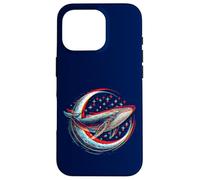 Cosmic Whale in front of the Moon - supernatural visual space Case for iPhone 16 Pro