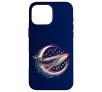 Cosmic Whale in front of the Moon - supernatural visual space Case for iPhone 16 Pro Max