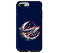 Cosmic Whale in front of the Moon - supernatural visual space Case for iPhone 7 Plus/8 Plus