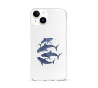 Cosmic Whale Shark Shockproof Phone Case Soft Silicone TPU Protective Cover Slim Phone Case Compatible with iPhone 15