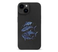 Cosmic Whale Shark Shockproof Phone Case Soft Silicone TPU Protective Cover Slim Phone Case Compatible with iPhone 15