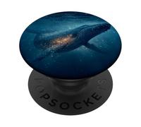 Cosmic Whale Starlight Ocean Fantasy Art PopSockets Adhesive PopGrip