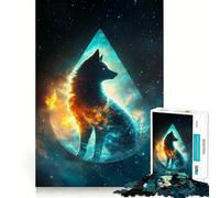 Cosmic Wise Fox Jigsaw Puzzles 1000 Piece for Teenagers Brain Think, Smooth Connection, Real Challenge, Festive Gift (38x52cm)