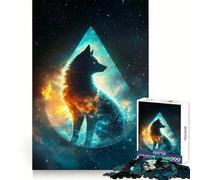 Cosmic Wise Fox Jigsaw Puzzles 1000 Piece for Teenagers Brain Think, Smooth Connection, Real Challenge, Festive Gift (38x52cm)