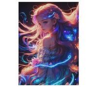 Cosmic Witch Wooden Jigsaw Puzzles for Adults 300 Piece Puzzle for Kids & Teens, Fun Educational Games for Family Game Night 42×30cm