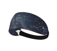 Cosmic with Spiral Galaxy Sweatband Sports Headband for Running,Yoga,Basketball,Fitness Workout Stretchy Unisex Hairband.