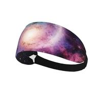 Cosmic with Spiral Galaxy Sweatband Sports Headband for Running,Yoga,Basketball,Fitness Workout Stretchy Unisex Hairband.