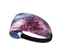 Cosmic with Spiral Galaxy Sweatband Sports Headband for Running,Yoga,Basketball,Fitness Workout Stretchy Unisex Hairband.
