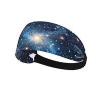 Cosmic with Spiral Galaxy Sweatband Sports Headband for Running,Yoga,Basketball,Fitness Workout Stretchy Unisex Hairband.