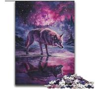 Cosmic Wolf Puzzles for Teenagers 2000 Pieces, Educational Games Home Decoration Deal As Gifts for The Whole Family (70x100cm)