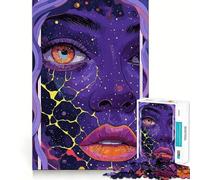 Cosmic Woman Portrait 1000 Piece Jigsaw Puzzles for Adults Jigsaw Sharp Logic, DIY Fun, Family Pastime, Table Accent (38x26cm)