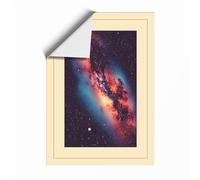 Cosmic Wonder Minimalist Unframed Wall Art Print A4 (29.7×21cm), Wall Decor for Living Room, Bedroom, Office & Home, Art Gift