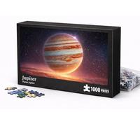 Cosmic Wonders Jupiter Jigsaw Puzzle, 1000 Pieces, Space Theme, Cardboard, Rectangular, for Adults (Jupiter)