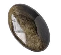 Cosmin Natural Crystal Gem Golden Obsidian Palm Stone Thumb Toy Hot Compress Crafts Healing Health Family Energy Gemstone Gifts Durable Easy Install